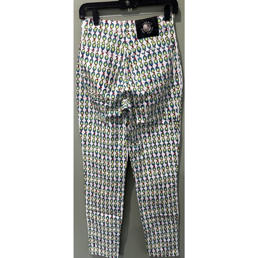 Vtg 90’s Versace Pants Colorful Olive Novelty Disco Atomic Art To Wear S… - Picture 4 of 16